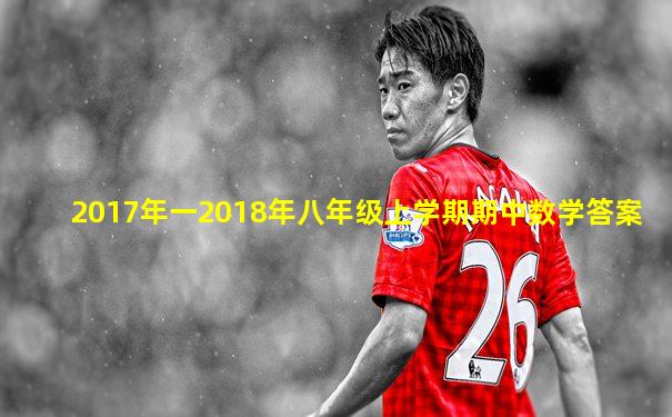 2017年一2018年八年级上学期期中数学答案