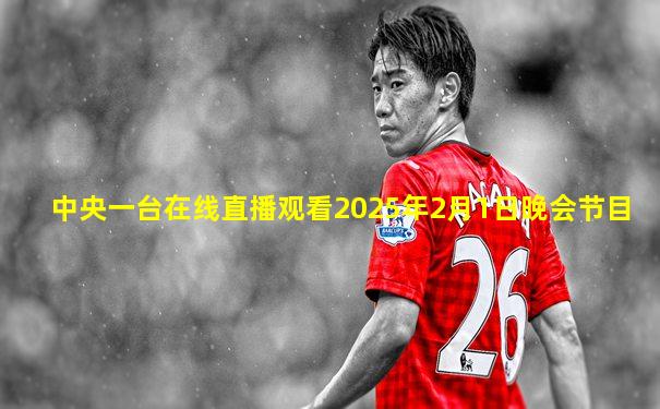 中央一台在线直播观看2025年2月1日晚会节目