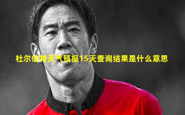 杜尔伯特天气预报15天查询结果是什么意思