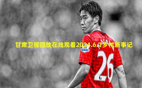 甘肃卫视回放在线观看2024.6.1乡村新事记